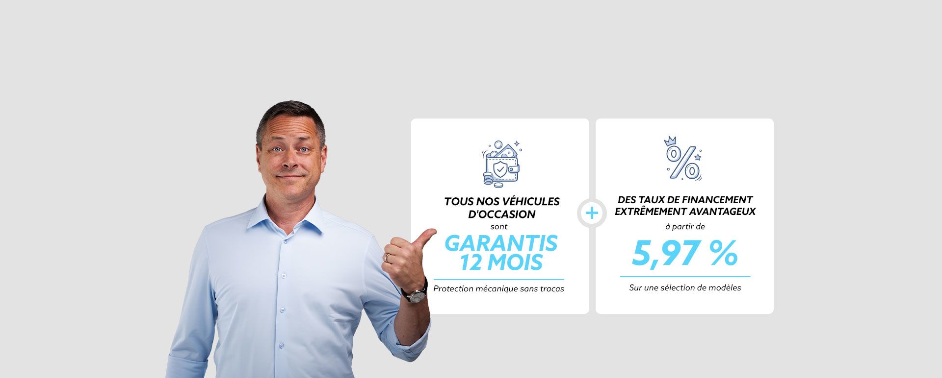 Tous nos véhicules d'occasion sont garantis 12 mois