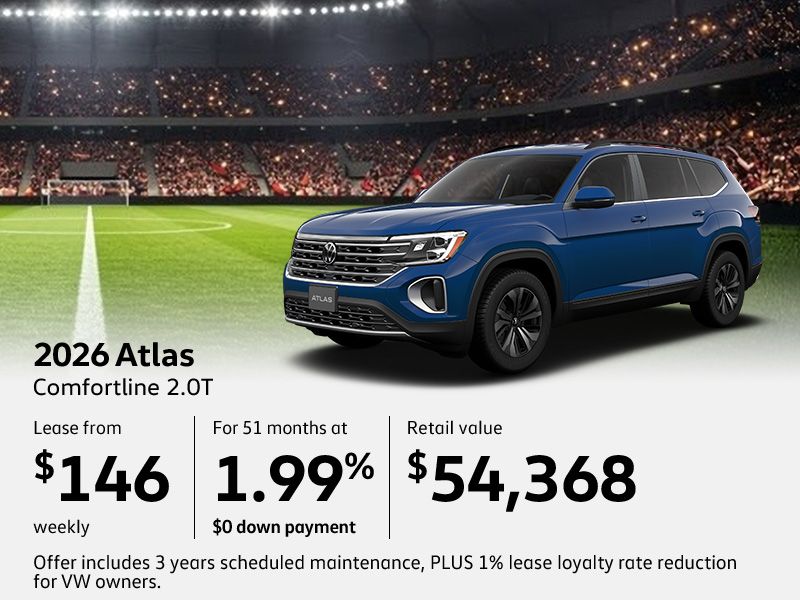 Get the All-New 2026 Volkswagen Atlas