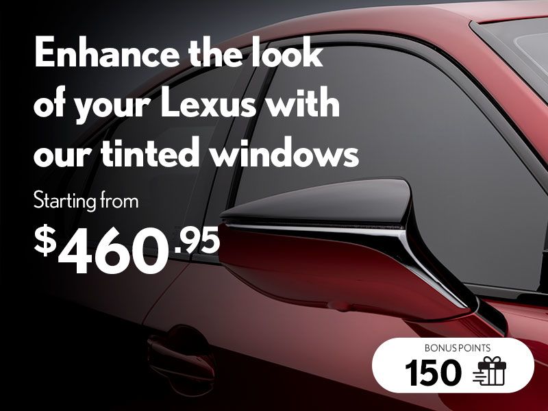 Window tint at Spinelli Lexus