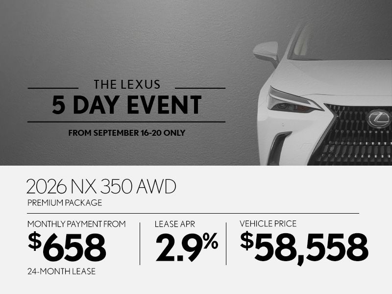 New Lexus NX Promotions in Montreal
