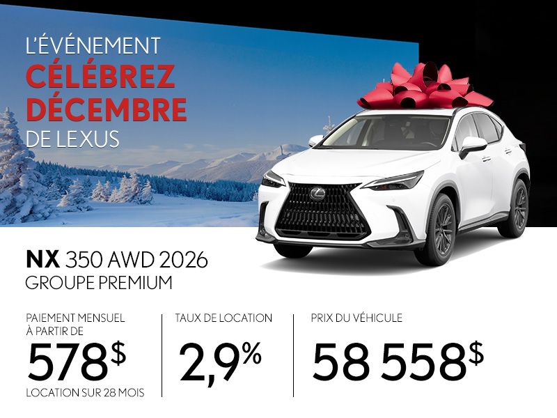 Lexus NX neuf en promotion à Montréal