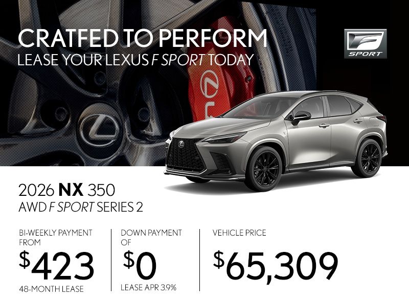New Lexus NX 350 Promotions in Montreal