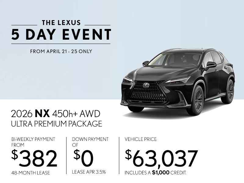 New Lexus NX Promotions in Montreal