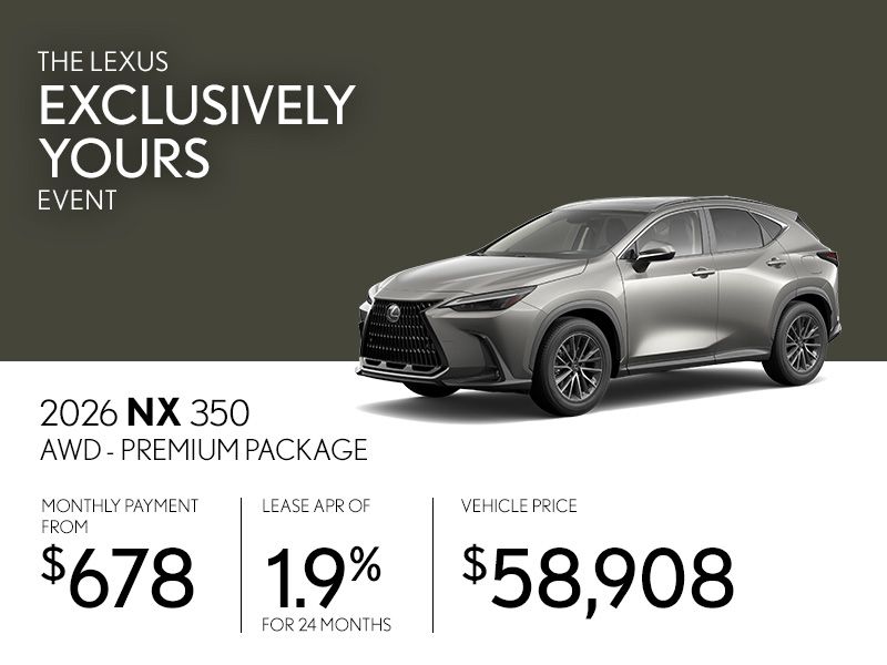 New Lexus NX 350 Promotions in Montreal