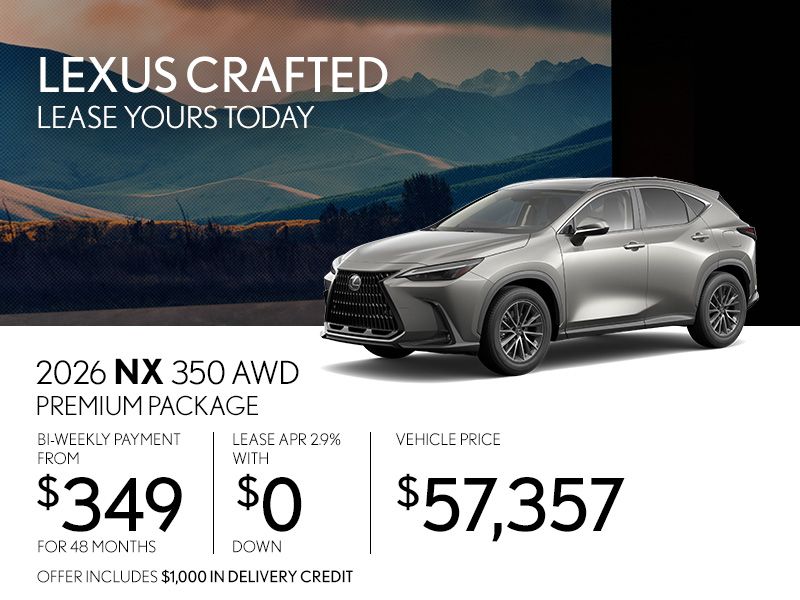 New Lexus NX 350 Promotions in Montreal