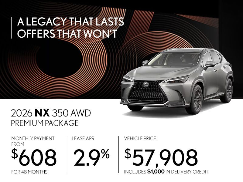 New Lexus NX 350 Promotions in Montreal