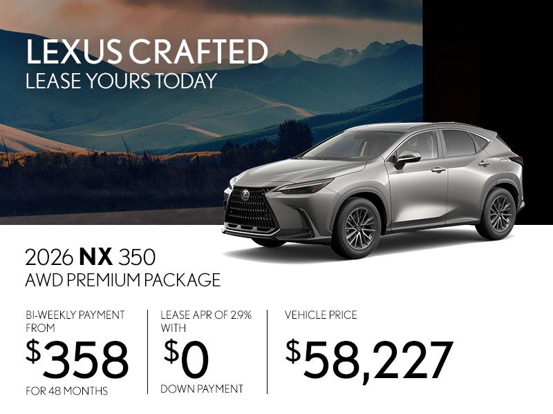 New Lexus NX 350 Promotions in Montreal
