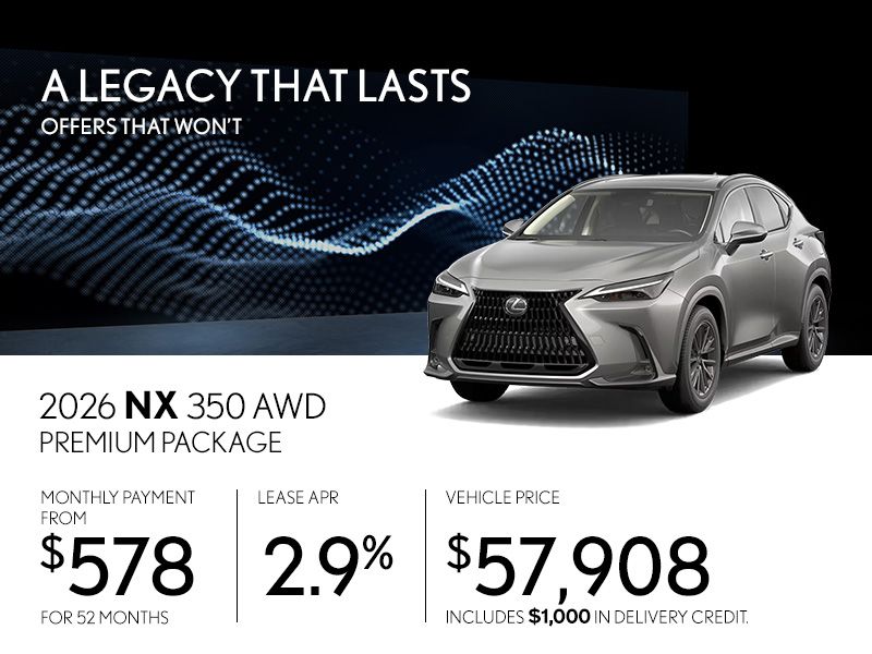 New Lexus NX 350 Promotions in Montreal