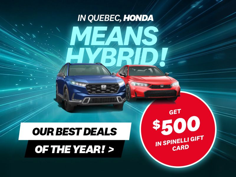 In Quebec, Honda means hybrid!