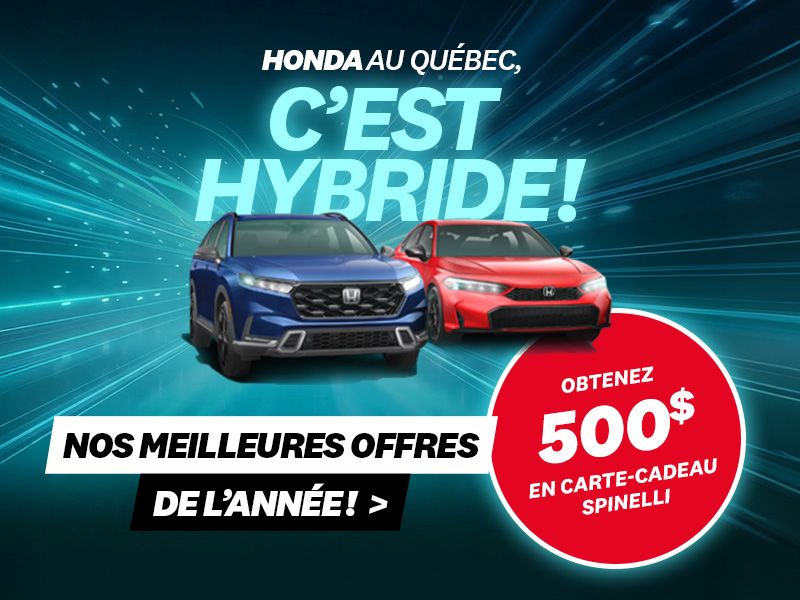 Honda au Québec, c’est hybride!
