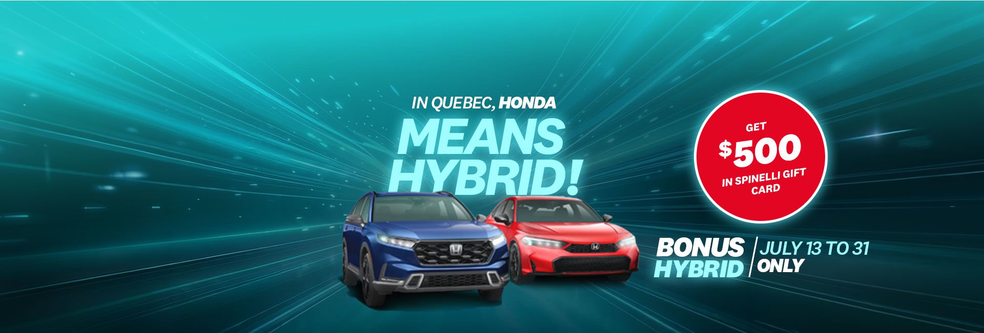 Claim a $500 gift card in hybrid bonus!