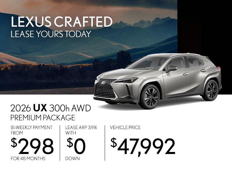 New Lexus UX 300h Promotions in Montreal