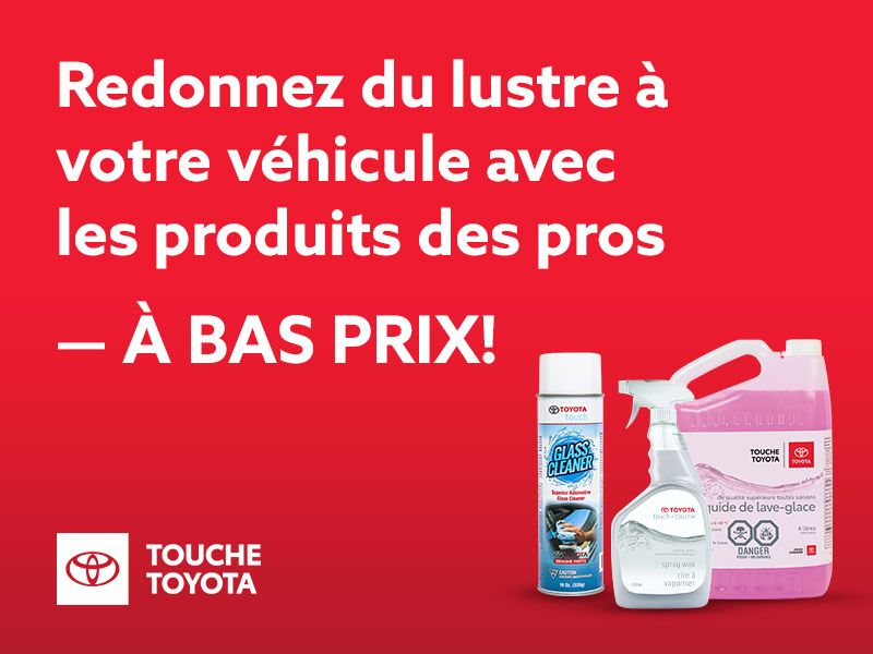 Redonnez du lustre à votre véhicule avec les produits des pros — à bas prix!