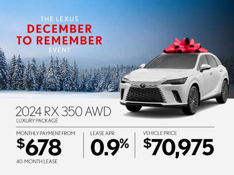 New Lexus RX Promotions in Montreal