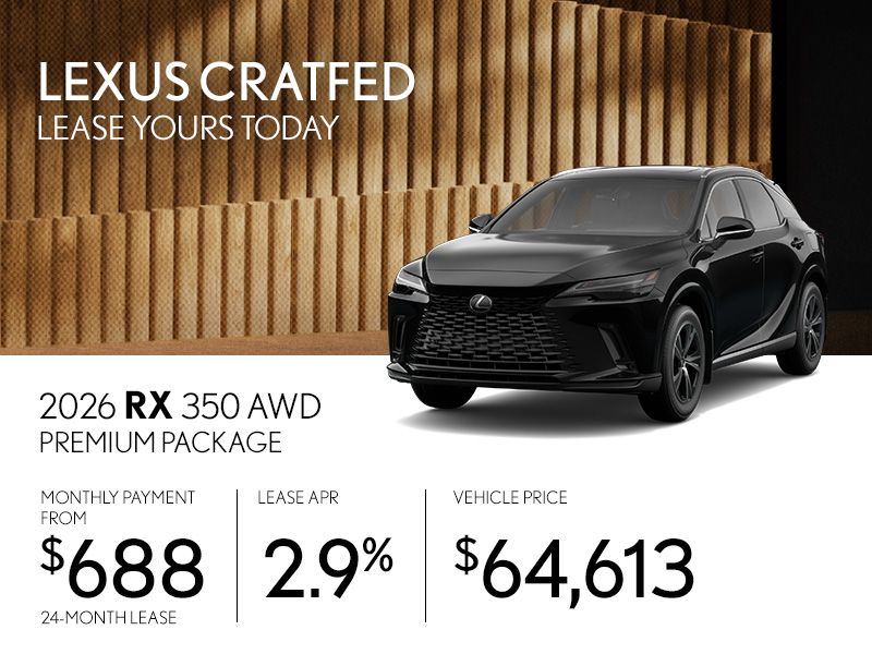 New Lexus RX Promotions in Montreal