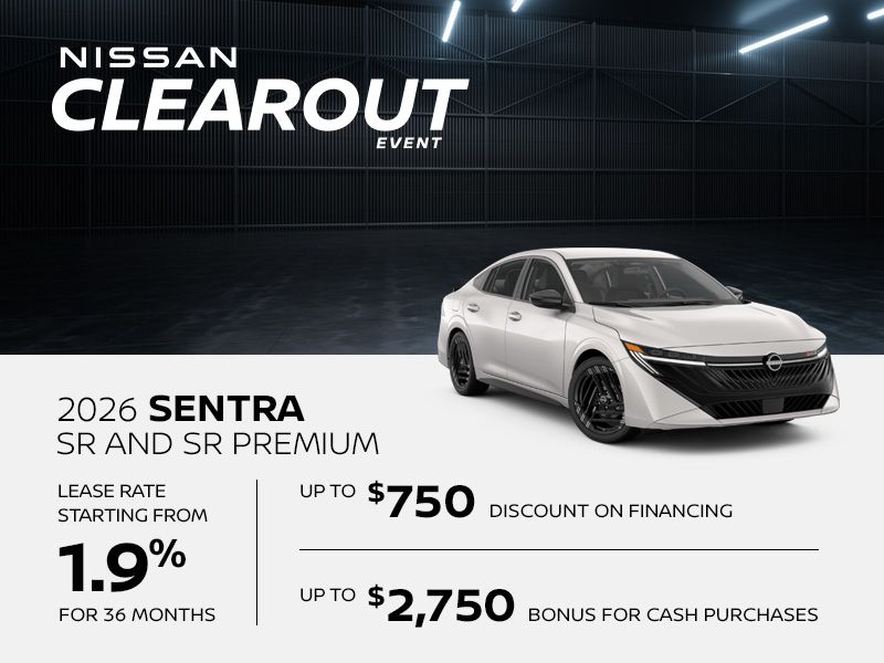 Nissan Sentra Clearout Event
