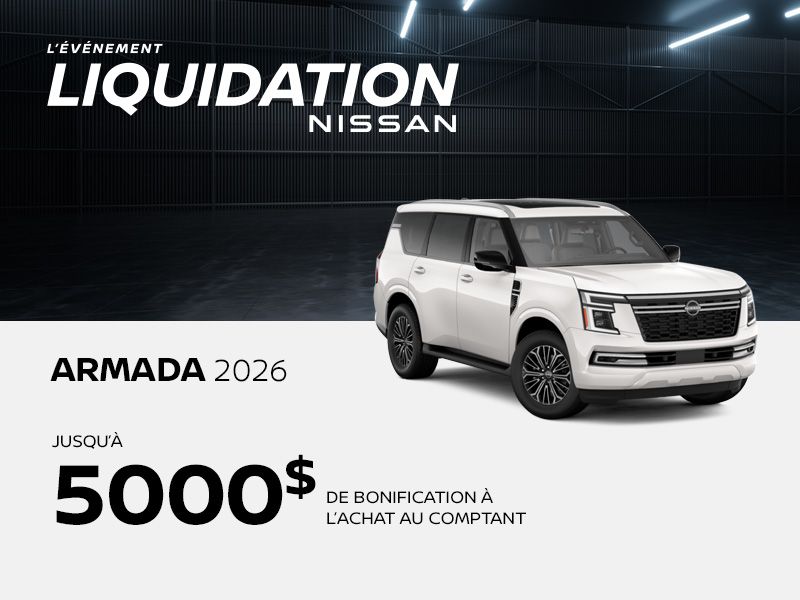 L'événement Liquidation Nissan Armada