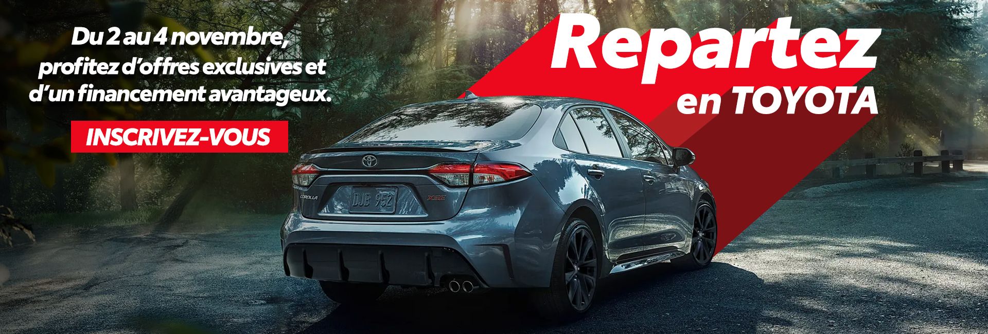 Repartez en toyota
