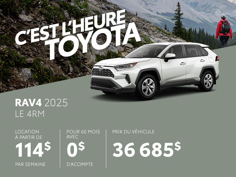 Toyota RAV4 neuf en promotion à Montréal