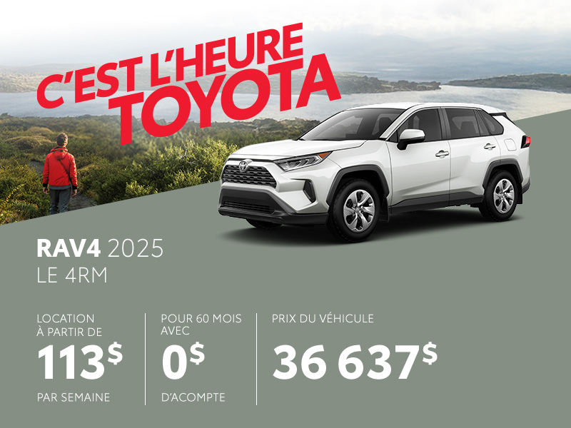 Toyota RAV4 neuf en promotion à Montréal