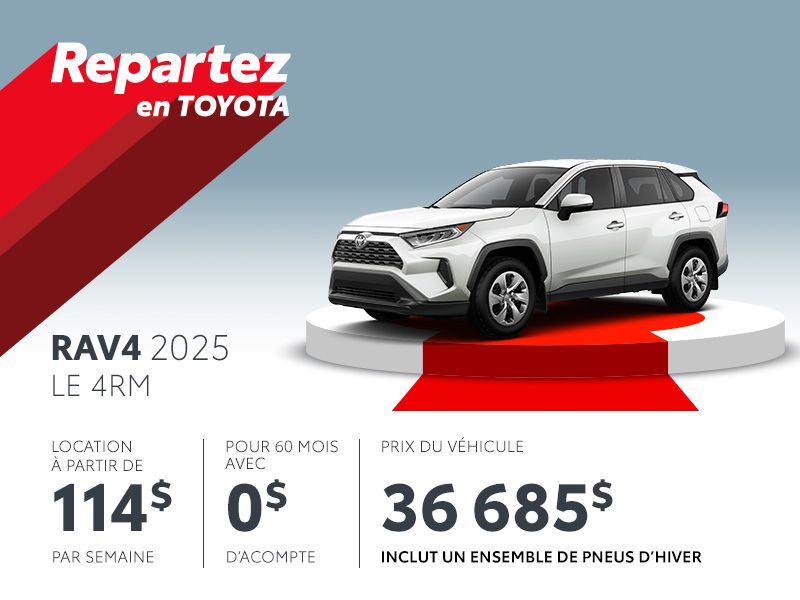 Toyota RAV4 neuf en promotion à Montréal