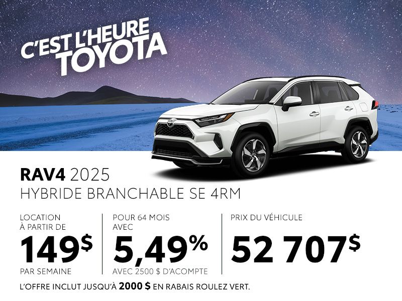Toyota RAV4 neuf en promotion à Montréal