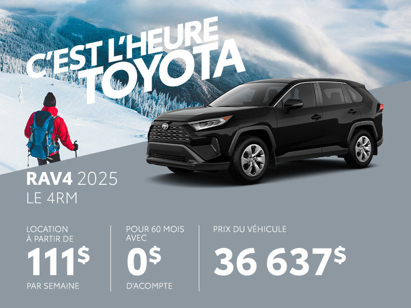 Toyota RAV4 neuf en promotion à Montréal