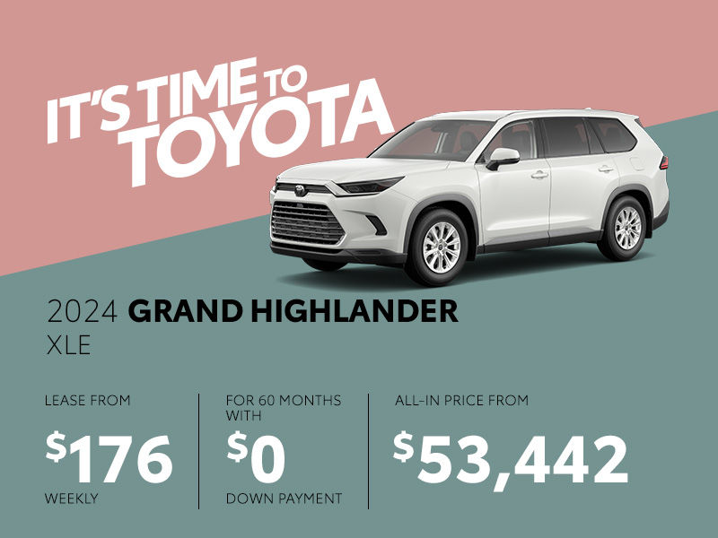 New Toyota Grand Highlander Promotions in Montreal