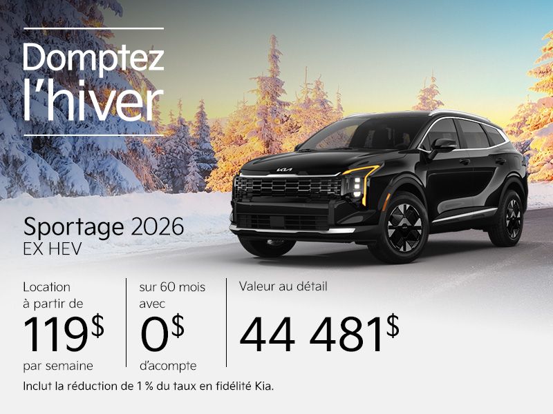 Kia Sportage neuf en promotion à Montréal