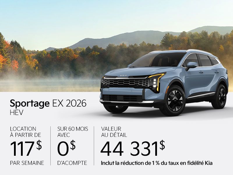 Kia Sportage neuf en promotion à Montréal