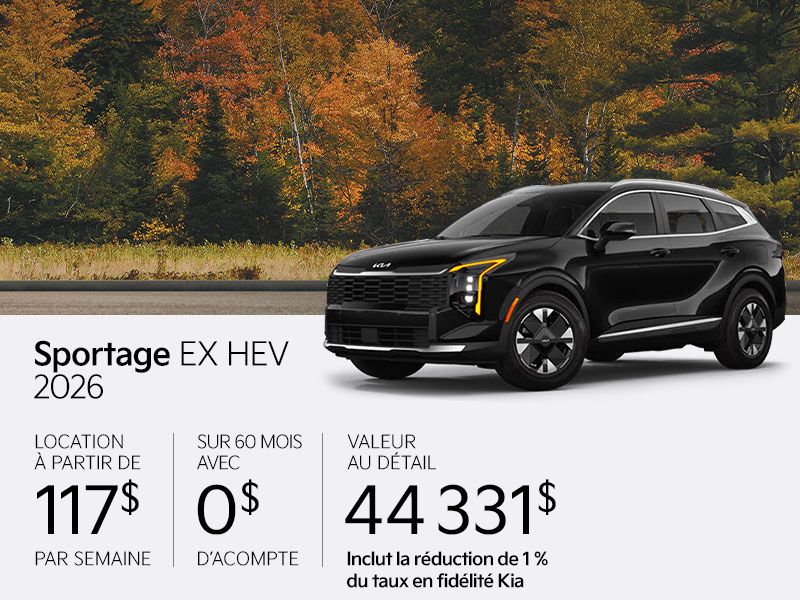 Kia Sportage neuf en promotion à Montréal