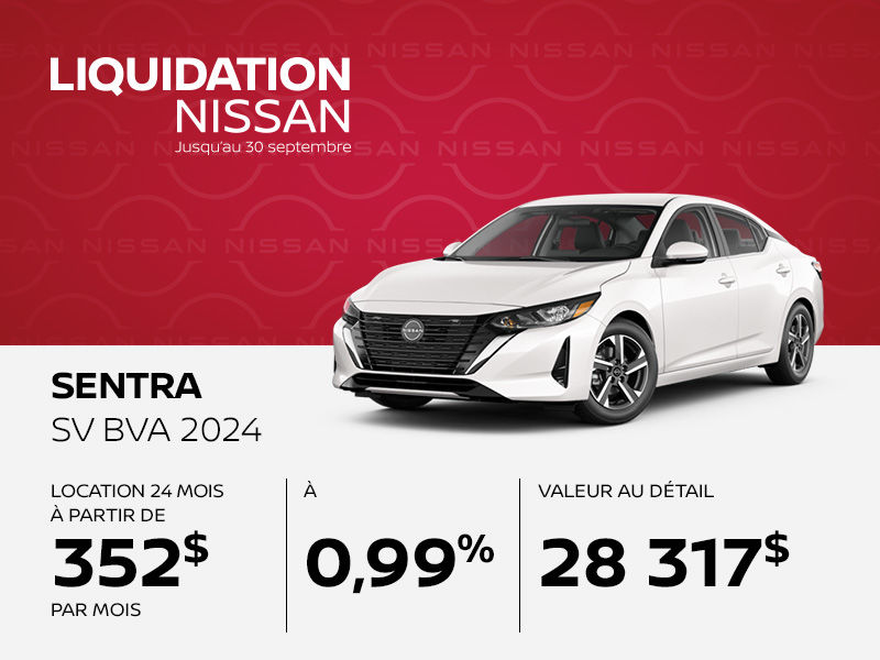 Nissan Sentra neuf en promotion à Montréal