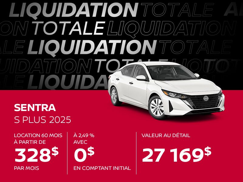 Nissan Sentra neuf en promotion à Montréal