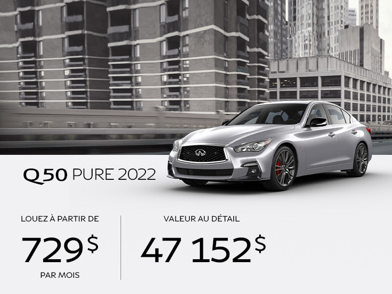 Spinelli Infiniti Pointe Claire INFINITI Q50 neuf en promotion