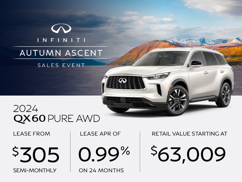 New INFINITI QX60 offers in Montreal