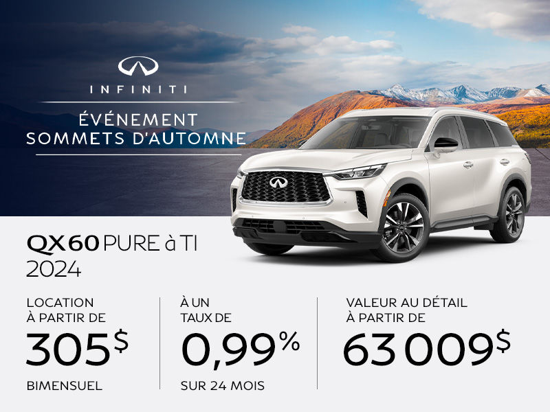 INFINITI QX60 neuf en promotion  Montral