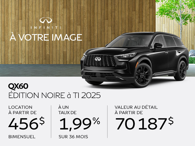 INFINITI QX60 en promotion à Montréal