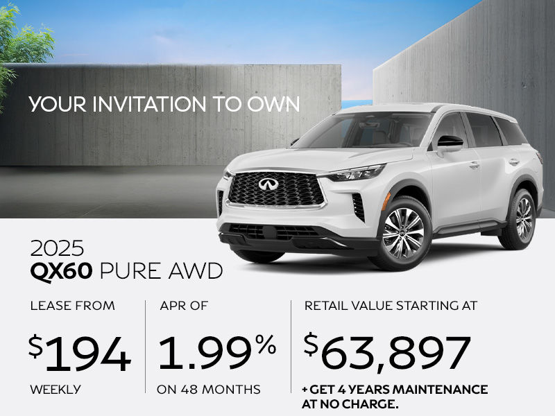 New INFINITI QX60 offers in Montreal
