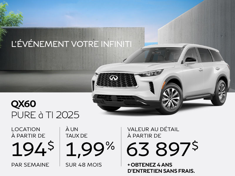 INFINITI QX60 en promotion à Montréal