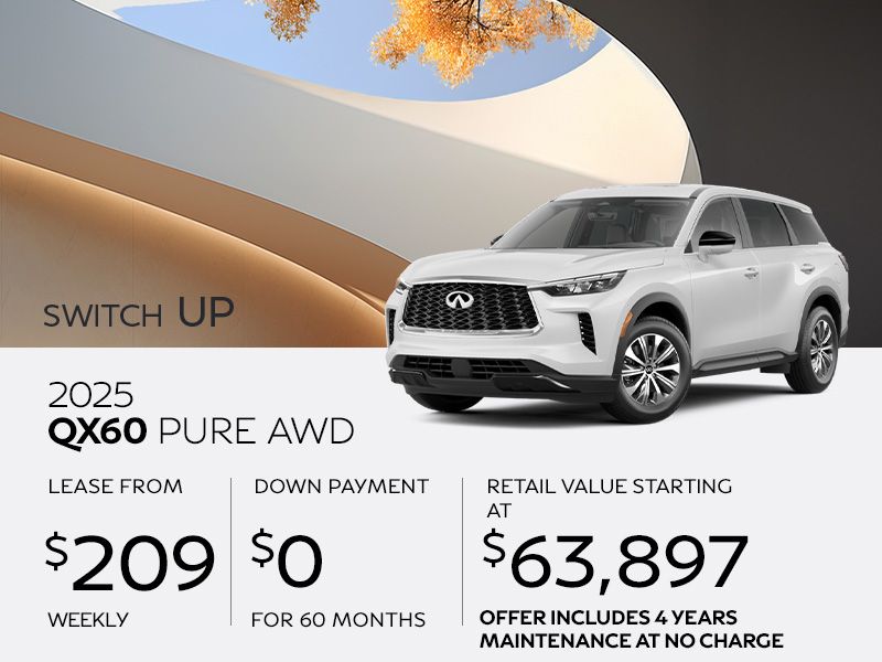 New INFINITI QX60 offers in Montreal