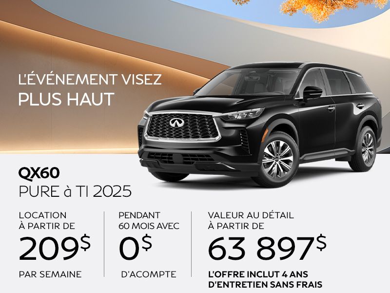 INFINITI QX60 en promotion à Montréal