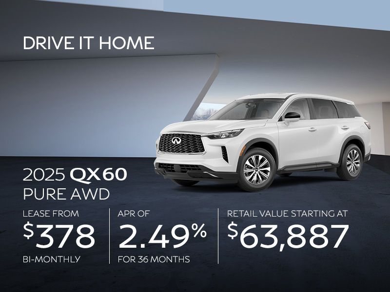 New INFINITI QX60 offers in Montreal