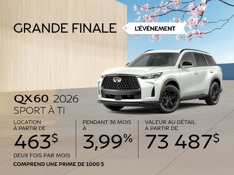 INFINITI QX60 en promotion à Montréal