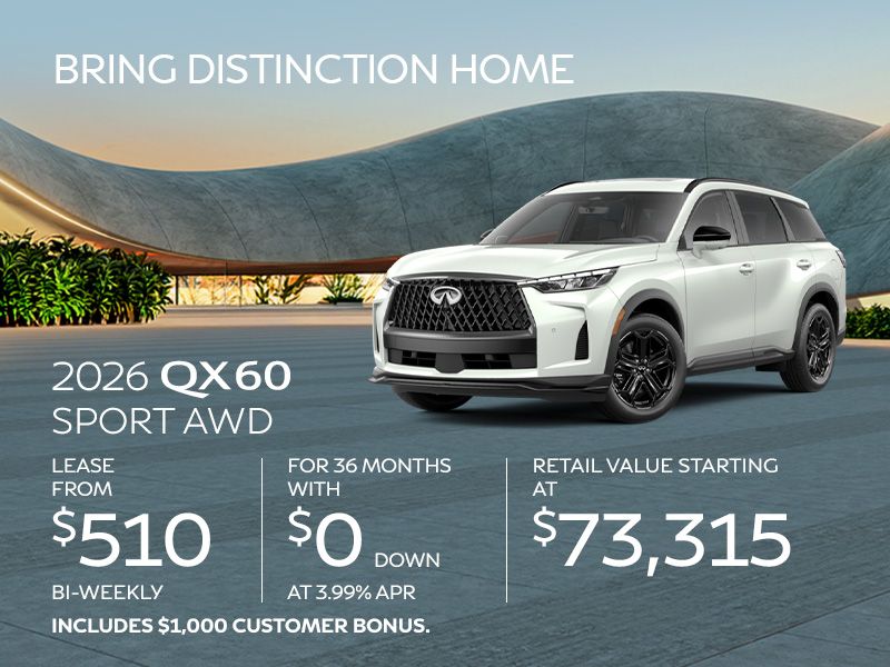 New INFINITI QX60 offers in Montreal