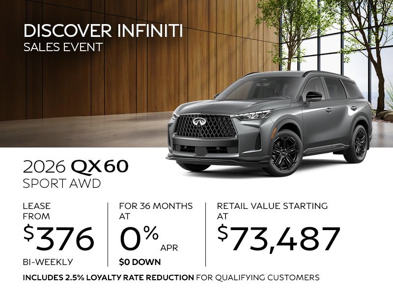 New INFINITI QX60 offers in Montreal