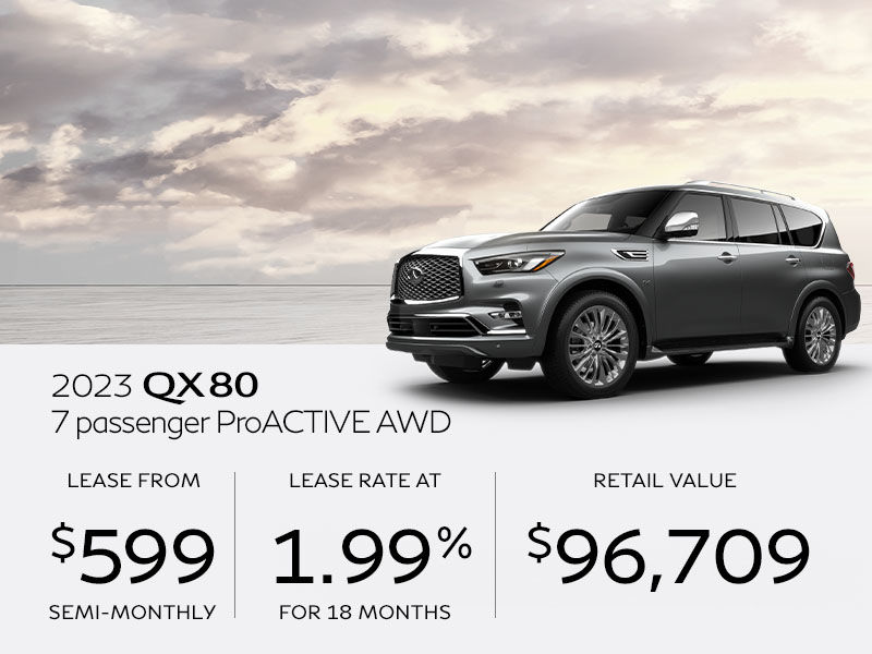New INFINITI QX80 offers in Montreal