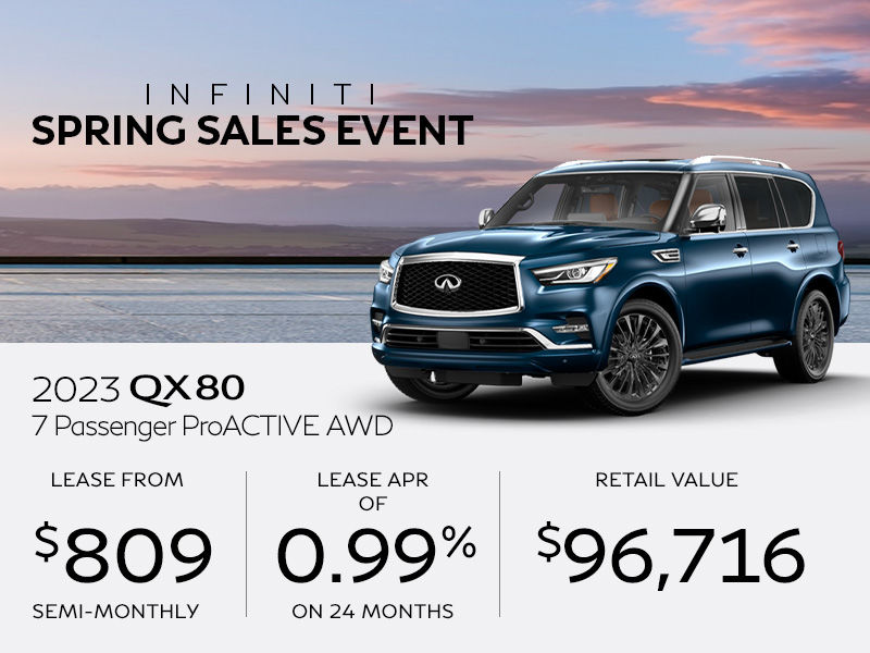 New INFINITI QX80 offers in Montreal