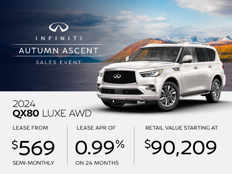 New INFINITI QX80 offers in Montreal