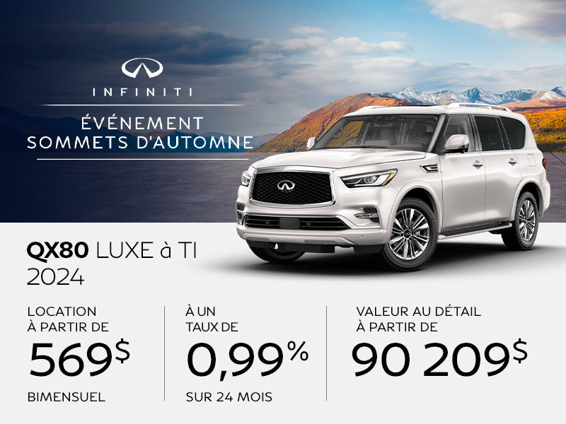 INFINITI QX80 neuf en promotion  Montral