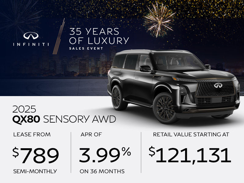 New INFINITI QX80 offers in Montreal